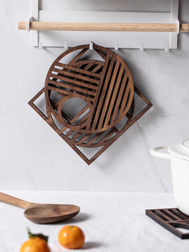 Пустотелые деревянные подставки из орехового дерева чашка и для чашек кофе чая