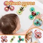 Детские игрушки для детей 0-12 месяцев насекомые шпаньки для детей Погремушки для детей милая мультяшная присоска забавная игрушка для детей