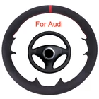 Чехол на рулевое колесо для Audi A2 8Z A3 8L Sportback A4 B6 Avant A6 C5 A8 D2 TT 8N S3 S4 RS4 RS6