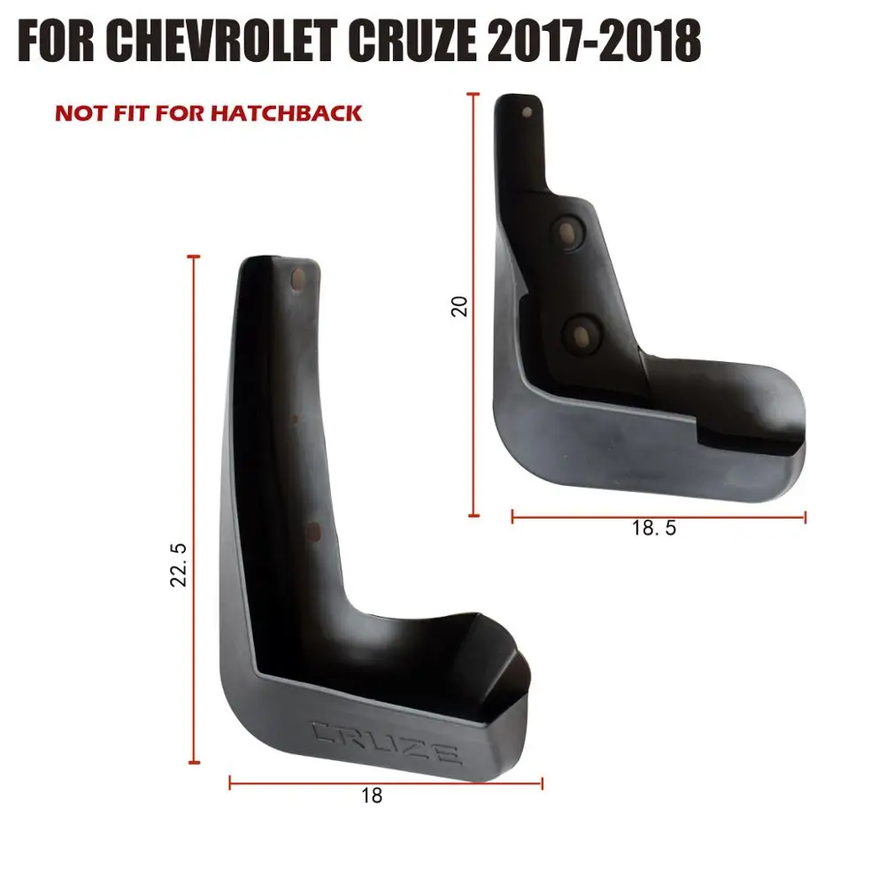 Брызговики для Chevrolet Cruze 2017 2018 брызговики передние и задние крыло брызговиков