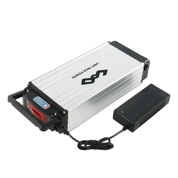 

High power rear rack carrier 1000w electric bicycle lithium ion ebike battery 52v 20ah