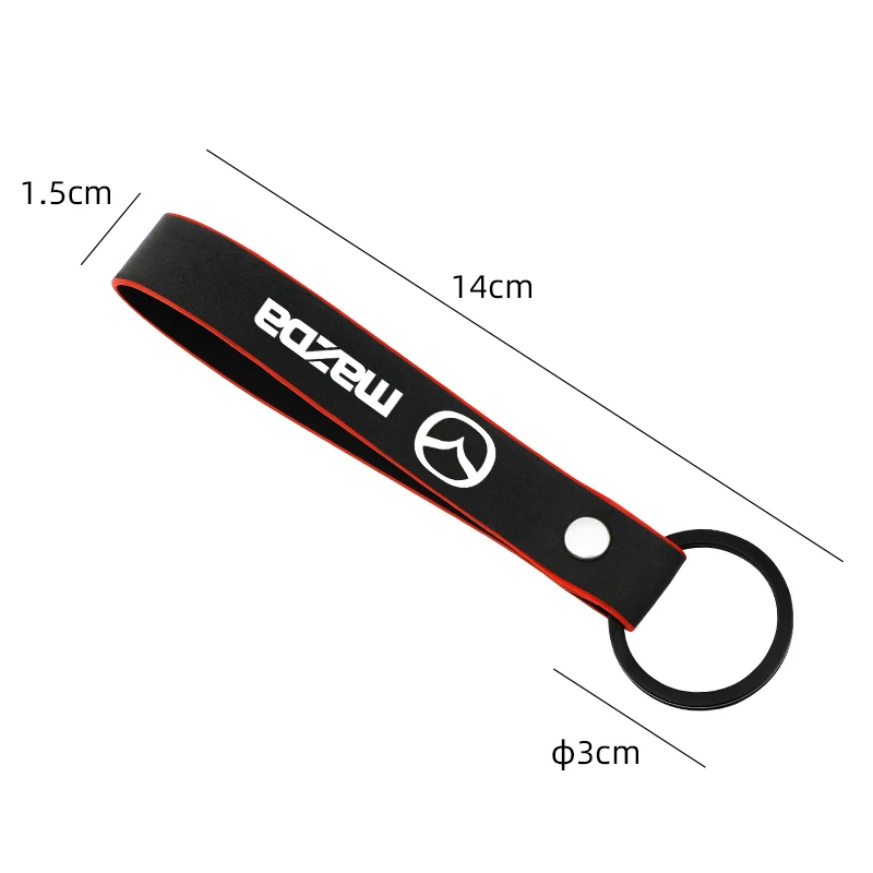 Автомобильная эмблема значок замшевый брелок для ключей кольцо Mazda 2 3 5 6 8 CX-5 CX-7 CX-9