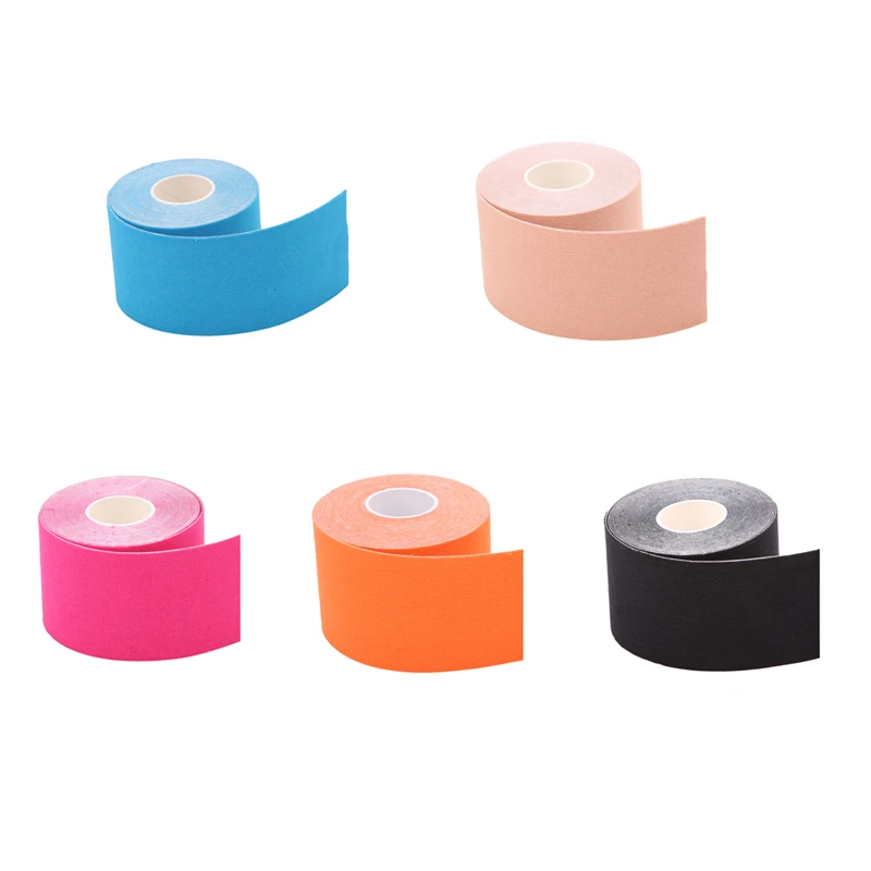 

New Arrival 5cm*5m Sports Muscle Stickers Tape Roll Cotton Elastic Adhesive Muscle Bandage Strain Injury Support Swim Men Women