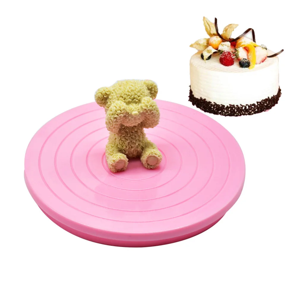 14cm Platform Revolving Decoration Rotating Cake Stand Baking Plate Turntable Decorating Tool Cookie Biscuits Decorati | Дом и сад