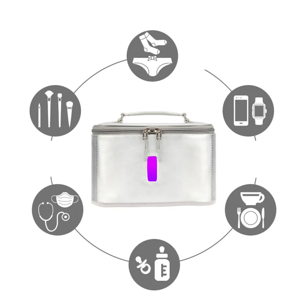 

UVC Sterilization Disinfection Box Portable Underwear Disinfection Bag LED Ultraviolet Disinfection Bag Mobile Phone Sterilizer