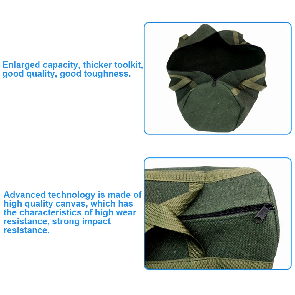 

Professional Pouch Drill Tool Storage Bag Driver Practical Tote Portable Holder Canvas Instrument Case Durable Thicker