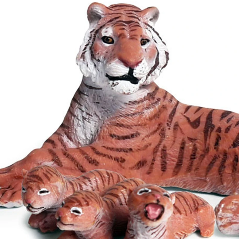 

Simulation Tiger Figure Collectible Toys Plastic Animal Action Figures Wild Animal Toys Kids