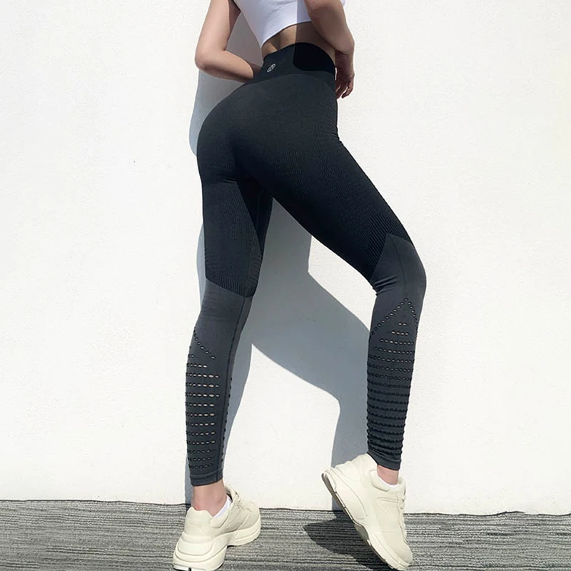 

Леггинсы женские персиковые для фитнеса, с высокой талией