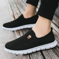 mens shoes 2021 new autumn fashion casual shoes lace up mesh cloth shoes lazy shoe covers feet driving shoes flat shoes men