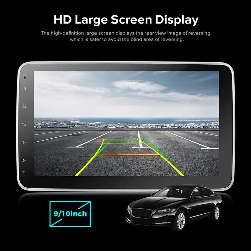 Автомобильный мультимедийный плеер 1 Din 9/10 дюймов 4 ядра стерео для Android с