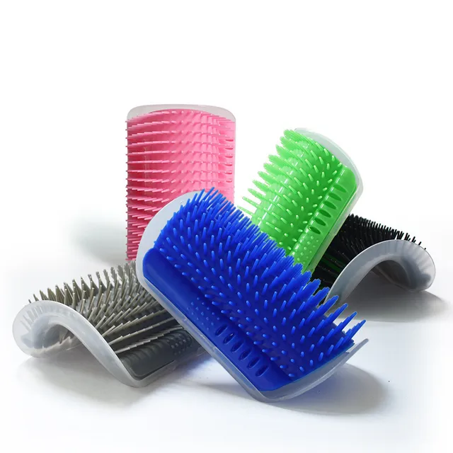 Pet Cat Self Groomer For Cat Grooming Tool Hair Removal Comb Dogs Cat Brush Hair Shedding Trimming Massage Device With Catnip