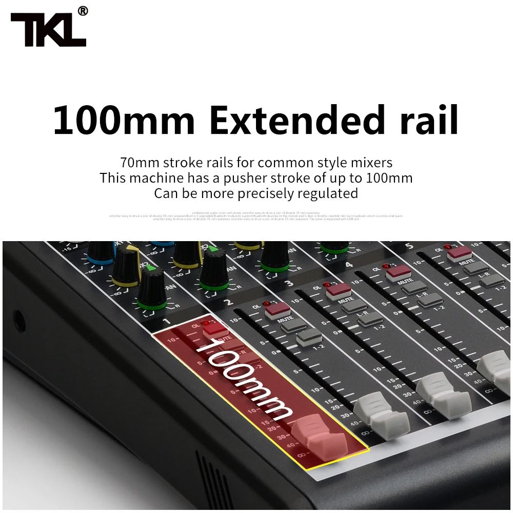 TKL 16 каналов звук DJ микшер Bluetooth USB Запись воспроизведения mp3 48 В фантомное питание