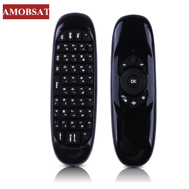 6 гироскоп C120 2,4G Air mouse перезаряжаемая Беспроводная клавиатура Пульт дистанционного управления для Android tv Box H96 Max PC английская версия