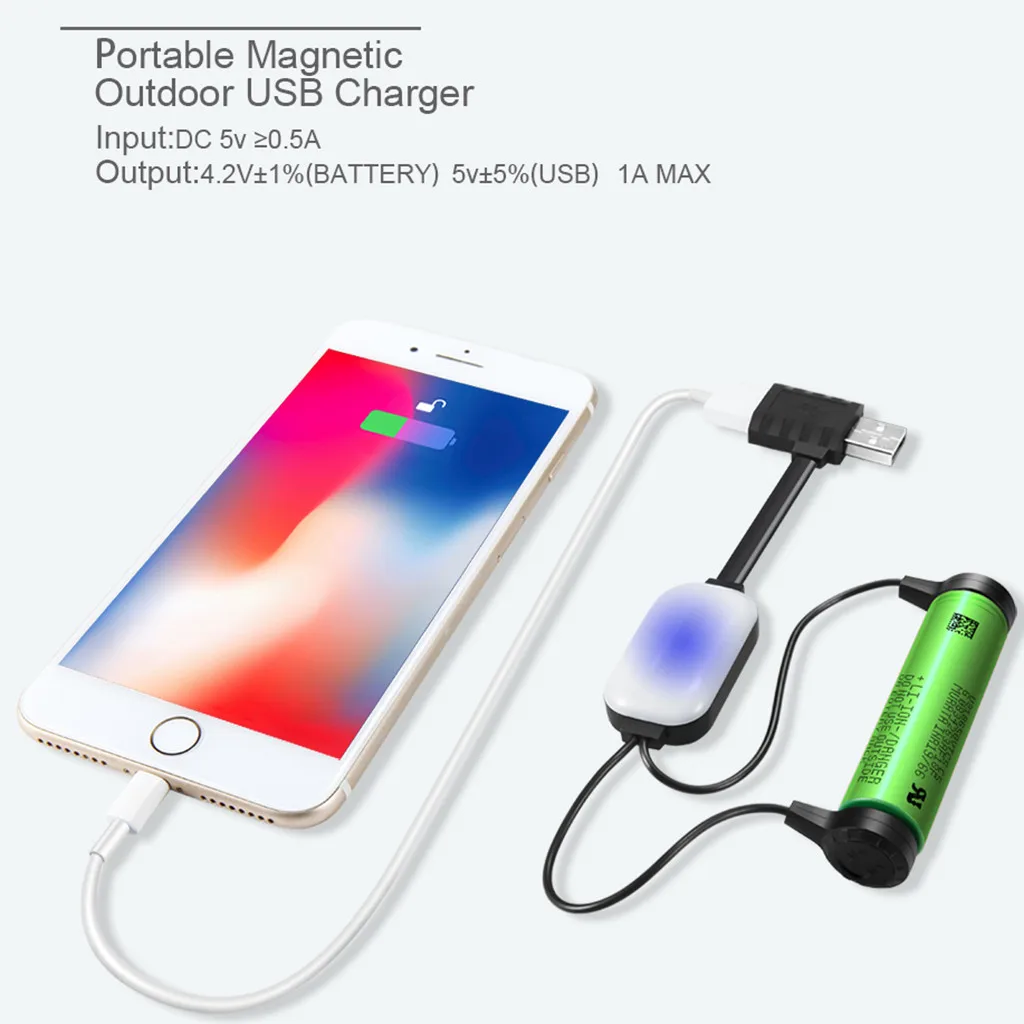 18650 18700 зарядное устройство магнитный USB литий-ионный аккумулятор зарядное устройство с зарядным разрядным аккумулятором дропшиппинг# G1