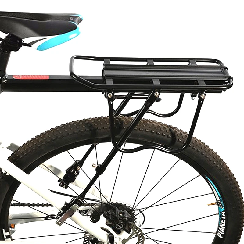 

2023 50KG Bicycle Luggage Carrier Bike Rack Aluminum Alloy Cargo Rear Rack Shelf Cycling Seatpost Bag Holder Stand MTB Install