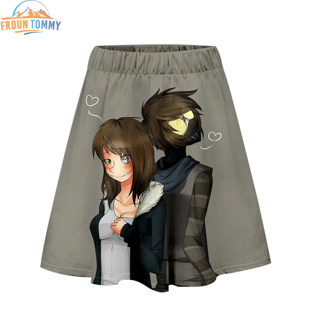 2019 новый стиль creepypasta 3D печать одежда повседневная юбка женская летняя
