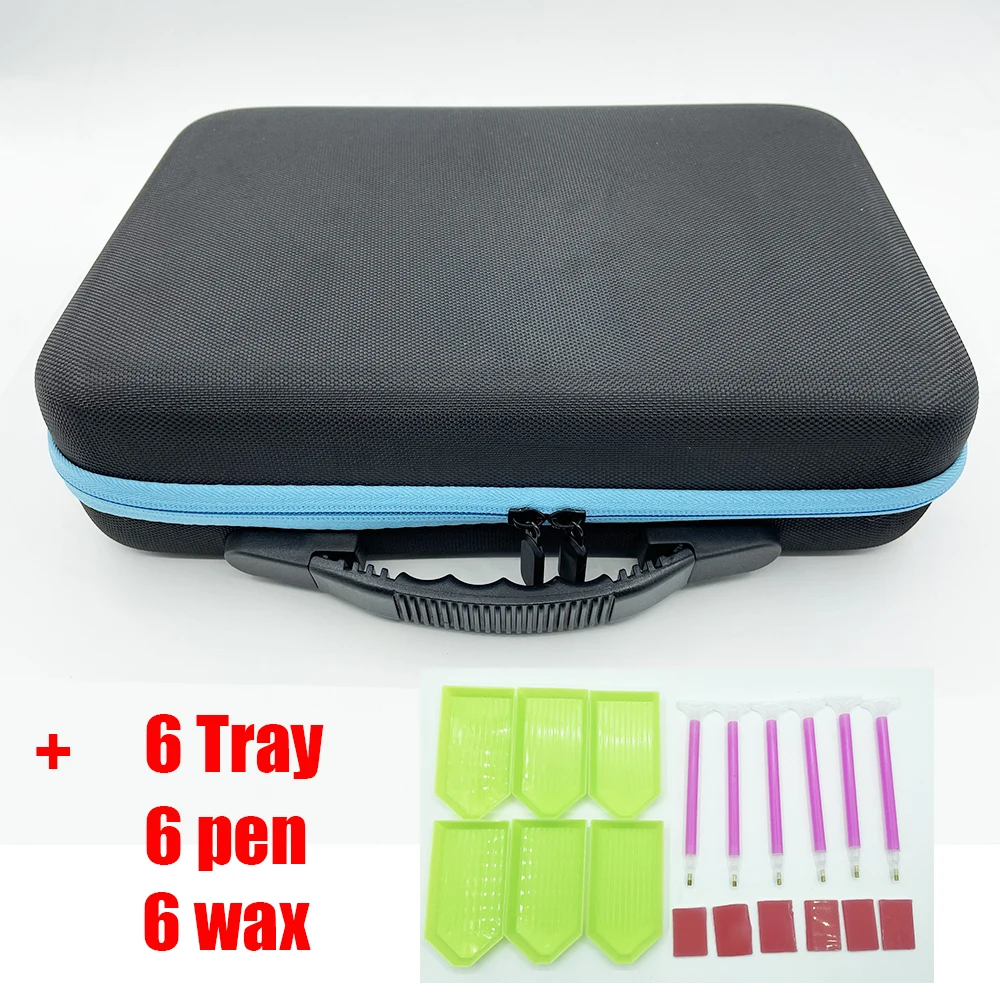 

15/30/60 Bottles Diamond Painting Cross Stitch Accessories Tool Box Container Diamond Storage Jar With Tray 5D Embroidery Mosaic