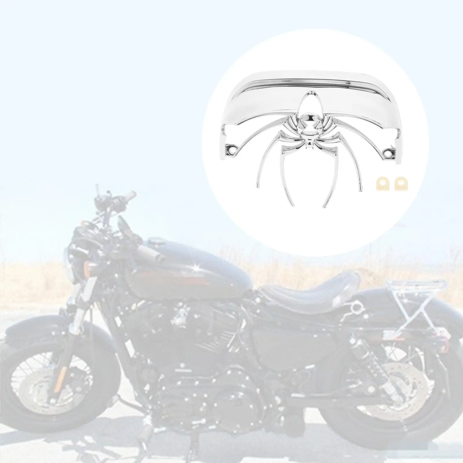 

1 шт., Пластиковая Задняя фара в форме паука, запасные части для моделей Harley 1973-2010