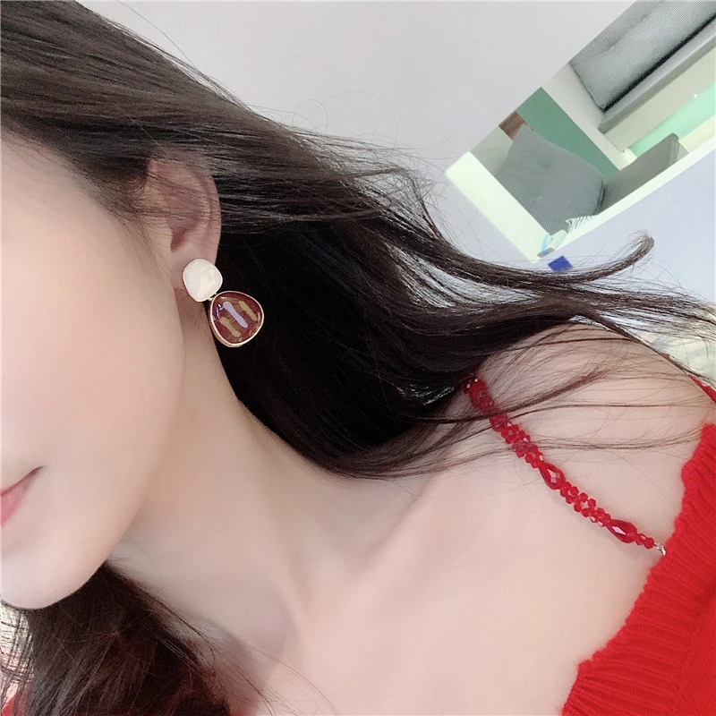 Серьги с эмалью и цветами картины маслом сердце абстрактные неправильное