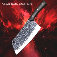dehong 7 4 inch forged japanese high carbon steel ladies slicing knife with hole sharp cooking knife for household kitchen knif