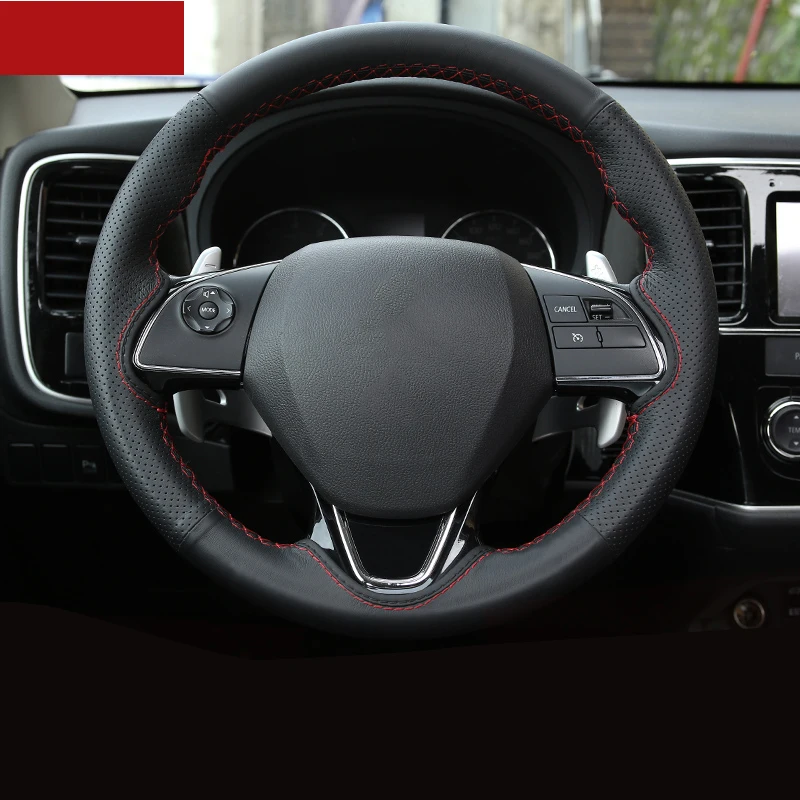 Кожаный Автомобильный чехол на руль Lsrtw2017 для Mitsubishi Outlander 2016 2017 2018 2019 2020