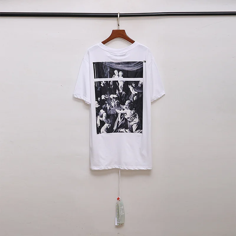 

2021 O Neck Summer Knit Top Sleeveless Women Sexy Basic T Shirt Off White Black Tank Top Casual Big Oil Painting Hip Hop Tees