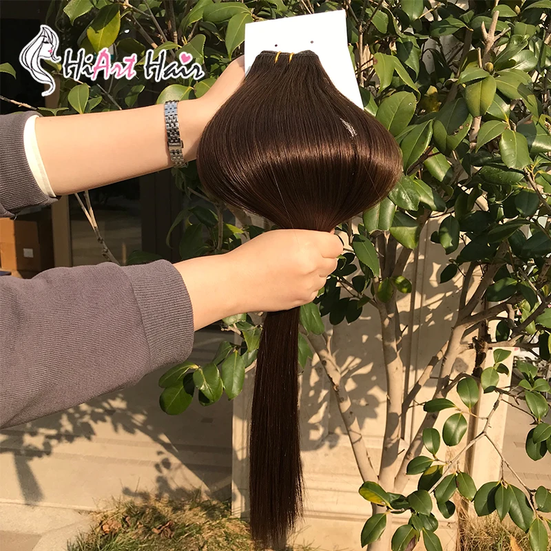HiArt 100 г Человеческие волосы Remy Weft для салона, двойные прямые волосы для наращивания, натуральные волосы для наращивания на всю голову, густые волосы