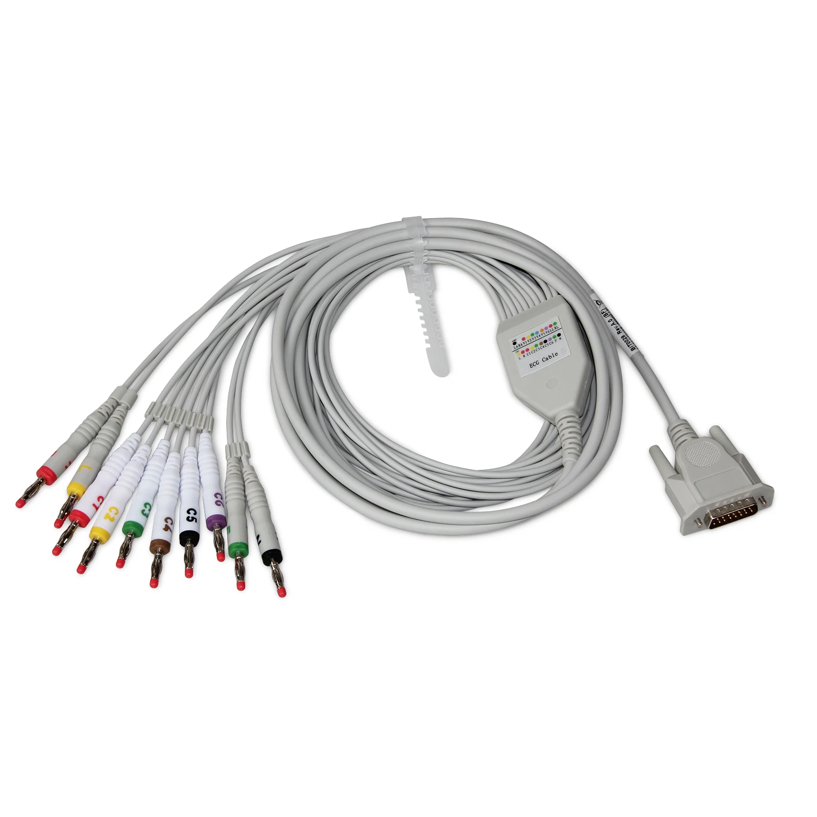 12-проводной ЭКГ-кабель типа A для электрокардиографа CONTC ECG100G/300G/600G/1200G |