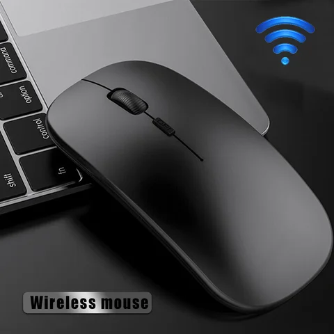 Беспроводная мышь, бесшумная компьютерная Bluetooth мышь, эргономичная аккумуляторная мышь 2,4 ГГц, USB оптическая мышь для ноутбука/планшета/настольного ПК