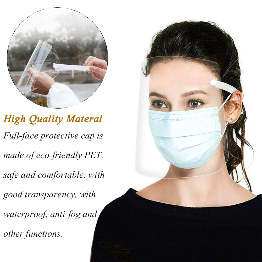 Полнолицевая Защитная крышка с маской для мужчин и женщин безопасный прозрачный
