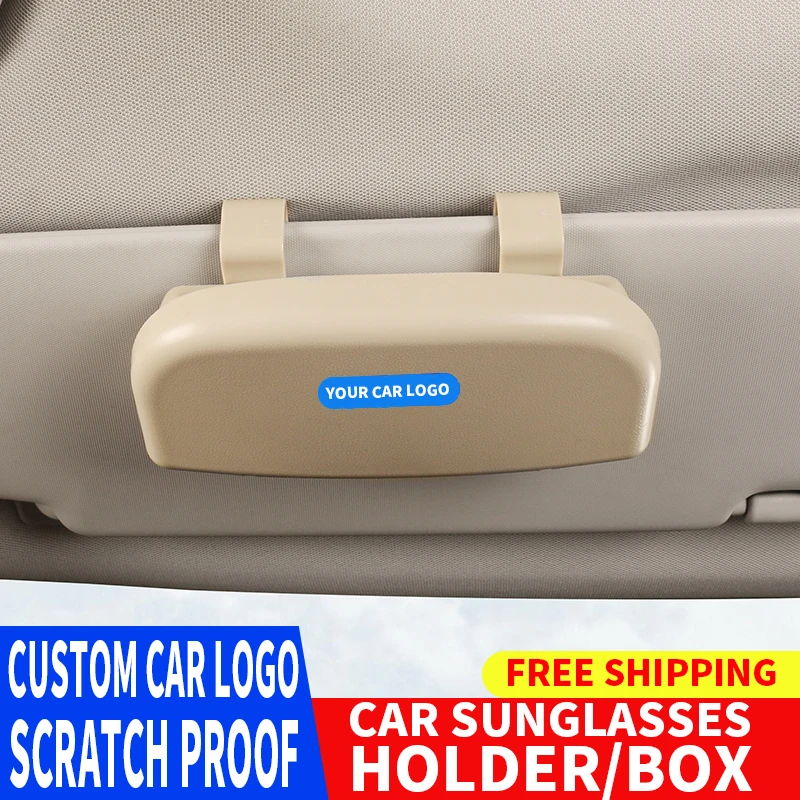 

Sun Glasses Holder Box Magnetic Car Visor Glasses Case Organizer Glasses Storage Box Holder Visor Sunshade Auto Accessories Men