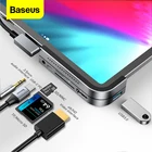 Baseus USB C HUB для iPad Pro 12,9 11 2018 Type C HUB to HDMI USB 3,0 PD Port 3,5 мм Jack USB-C USB HUB адаптер для MacBook Pro
