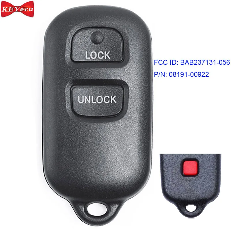 KEYECU для Toyota 4runner Avalon Celica Camry Corolla Echo Highlander дистанционный ключ RS3200 FCC ID BAB237131 056 P/N 08191