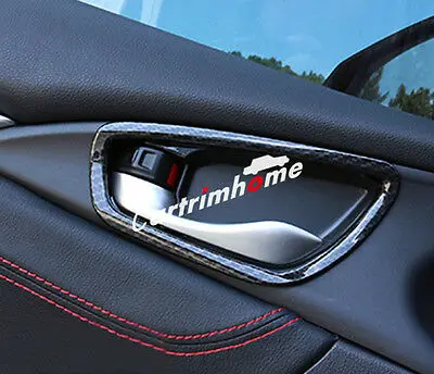 

Carbon Fiber Style Inner Door Handle Bowl Cover Trim 4pcs For Honda Civic 16-17