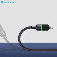 USB-кабель ROCKSPACE для iPhone 12 11 Pro XS Max XR X 8 7 6 6s Plus Ipad