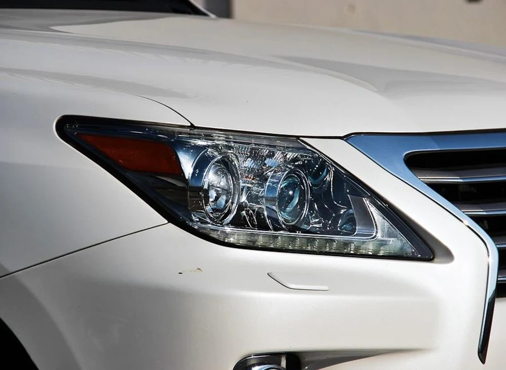 Для Lexus LX570 2007 2008 2009 2010 2011 2012 2013 фары автомобиля прозрачные линзы автомобильный брелок крышка