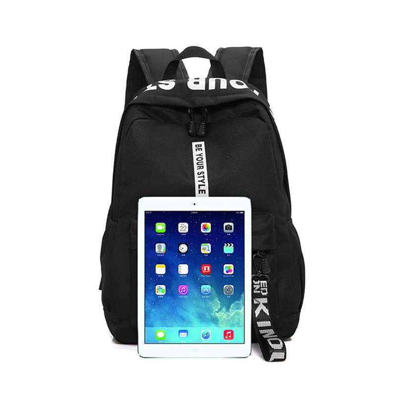 Школьные сумки для девочек подростков студенческий рюкзак черный подростковый