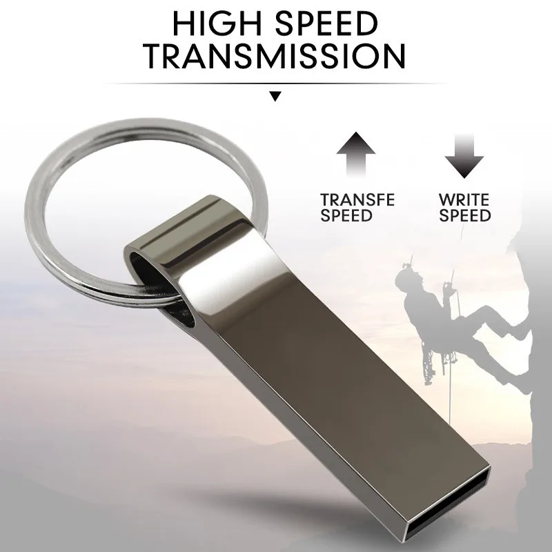 USB флеш-накопитель 2 0 металлическая ручка высокоскоростная Флешка 4 ГБ 16 брелок 32