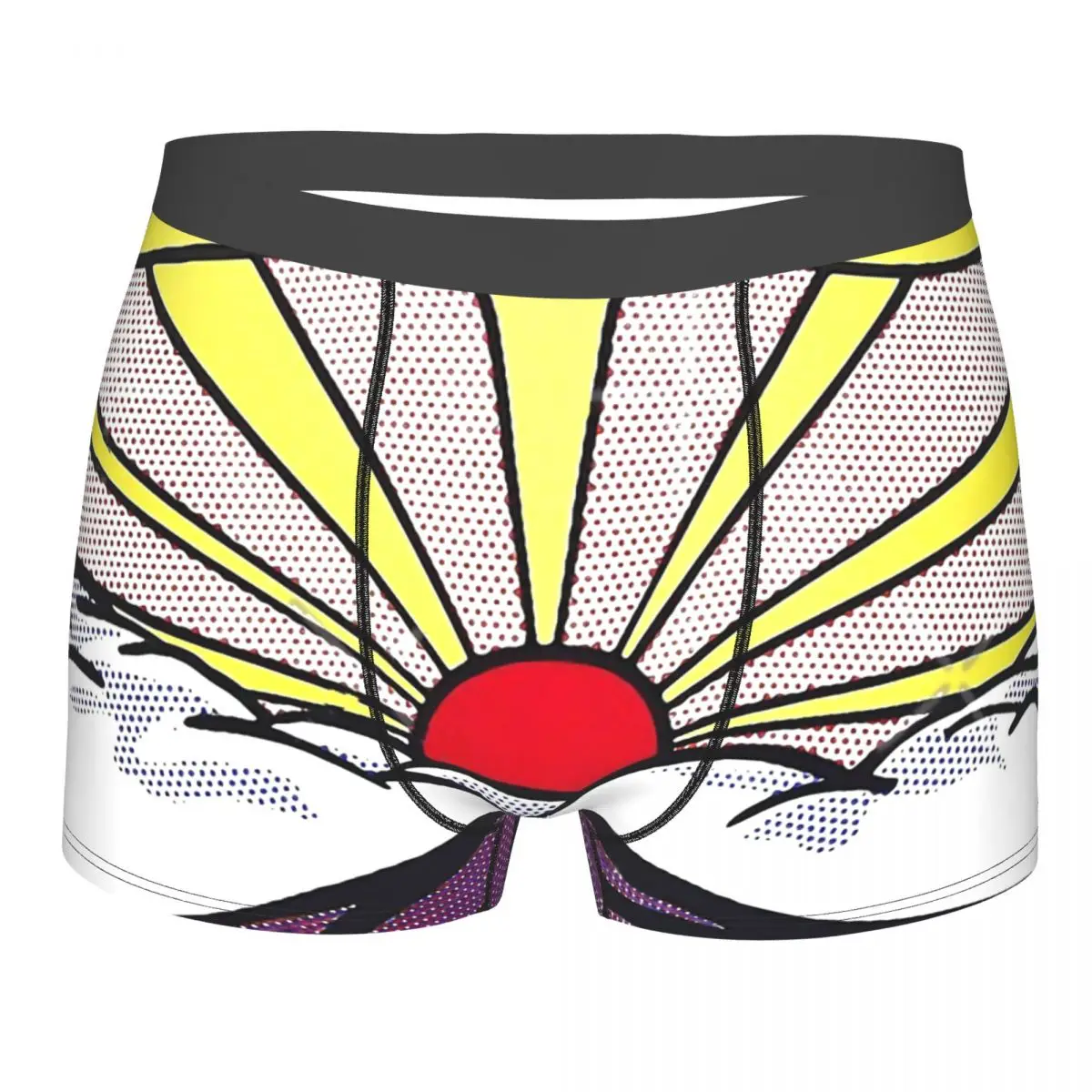 

Roy Lichtenstein Sunrise Roy Lichtenstein Underpants Homme Panties Male Underwear Print Couple Sexy Set Calecon