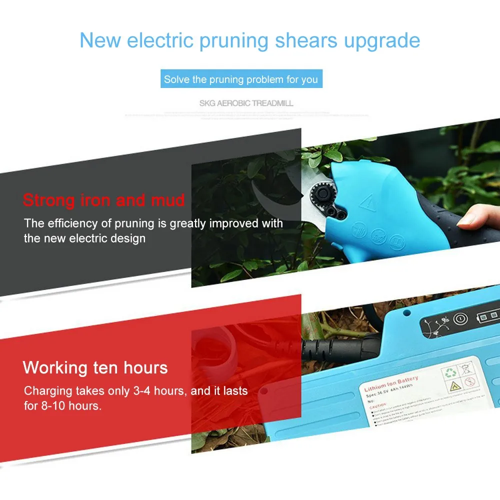 

110-240V Electric Pruning Shears Fruit Tree Scissors Outdoor Electric Garden Branch Scissors Pruner Machine Tools