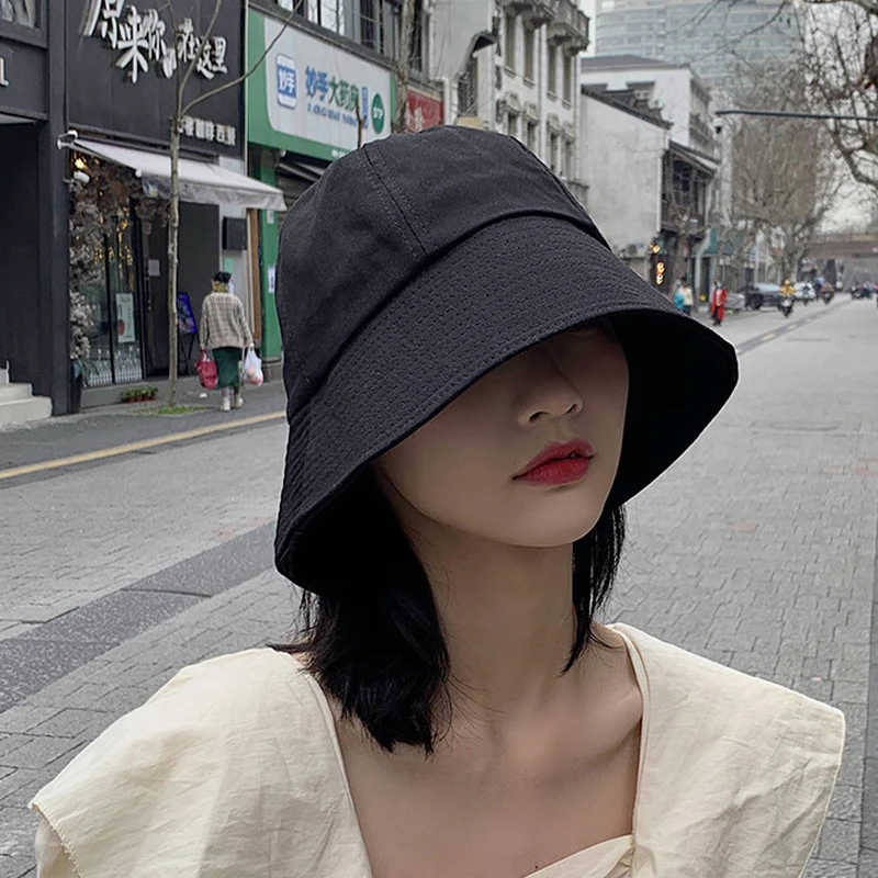 

New Summer Foldable Bucket Hat Women Outdoor Sunscreen Cotton Fishing Hunting Cap Men and Woman Hat Unisex Fisherman's hats
