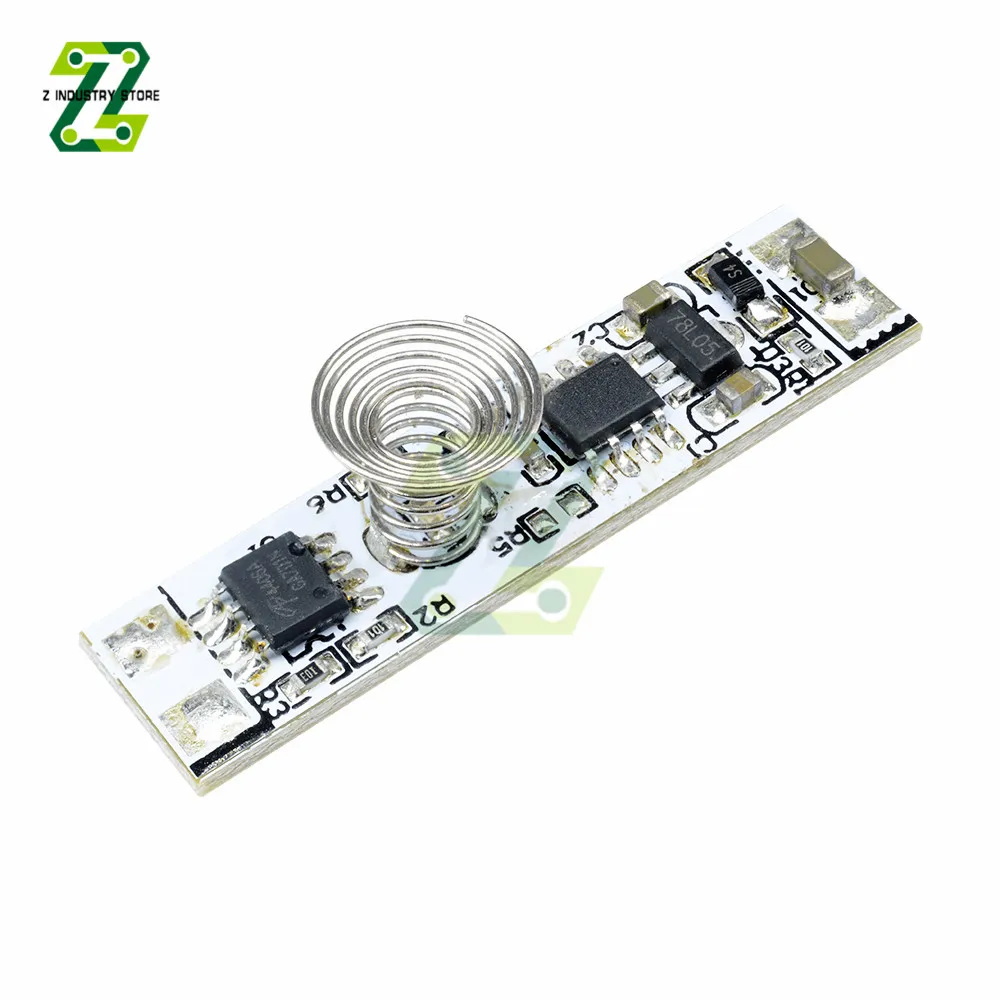 

Capacitive Touch Sensor Switch Coil Spring Switch DC 12V LED Dimmer Control Switch 9-24V 30W 3A For Smart Home LED Light Strip