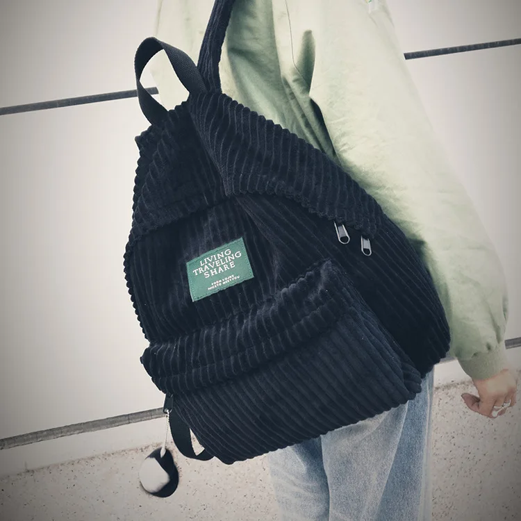 Женский школьный рюкзак WEIXIER вельветовый для подростков LW-02 2019 | Багаж и сумки