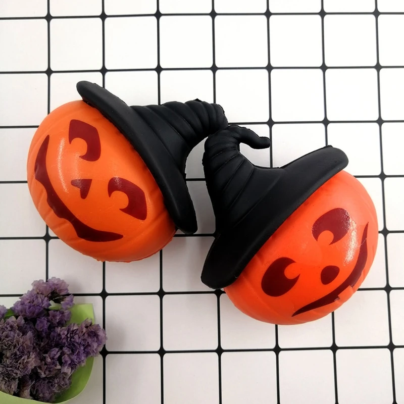 

Hand Toy Squeeze Pumpkin Sensory Fidget Vent Ball Novelty Gift Stress Relief Toy for Children Adults Gift Festival Decor