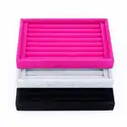 Бархатное замшевое кольцо органайзер для сережек ушные гвоздики Подставка для ювелирных изделий держатель стойка витрина тарелка модная шкатулка для ювелирных изделий