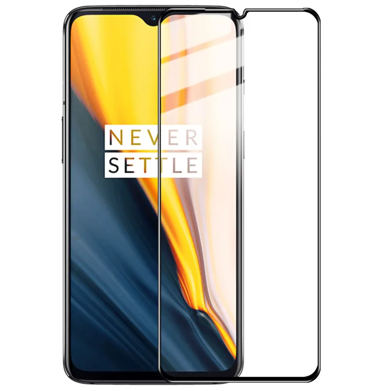 Черный Для Oneplus 7 t закаленное стекло Oneplus7 защита экрана IMAK полное покрытие пленка для One Plus 7 t закаленное стекло Oneplus 7 T7 экран - Цвет: Черный