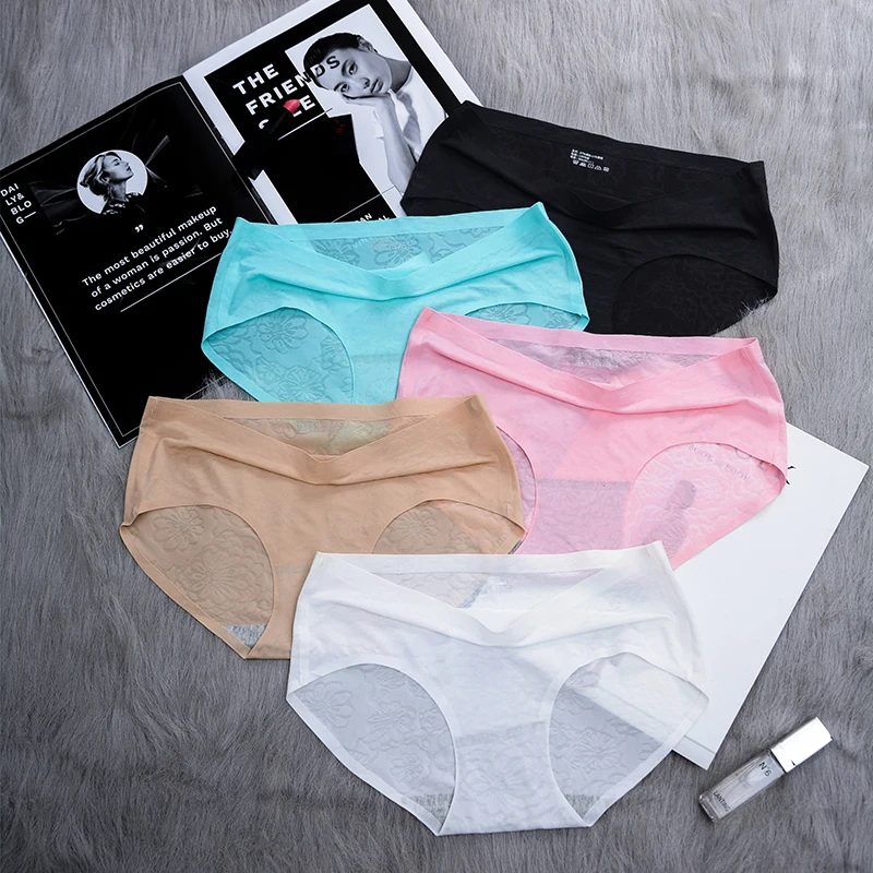 Соблазнительные женские трусики Комплект трусов однотонное женское нижнее