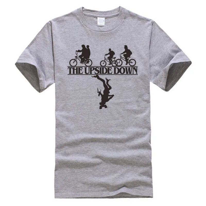 Мужская футболка Eleven Dustin с круглым вырезом перевернутым дном вырезом|Мужские