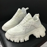 spring platform lady sneakers women shoes fashion female outdoor sneakers with high sole shoes woman high top chunky dad sneaker