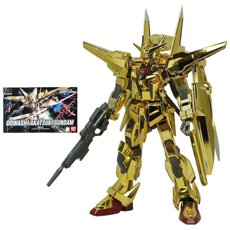 

Bandai Gundam Model Kit Anime Figure HG SEED 1/144 ORB-01 Oowashi Akatsuki Genuine Gunpla Action Toy Figure Toys for Children